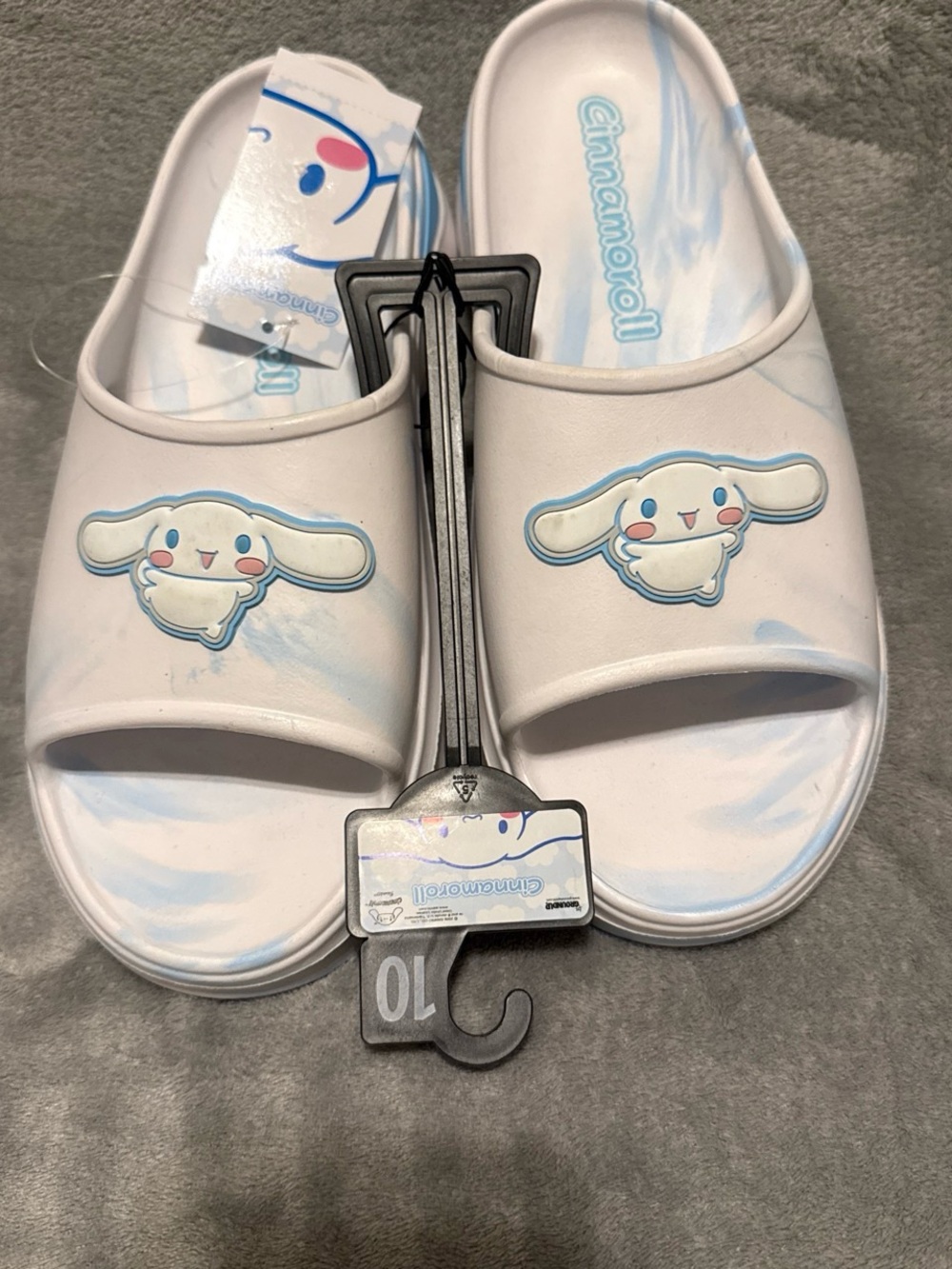 White Slide Sandals for Women